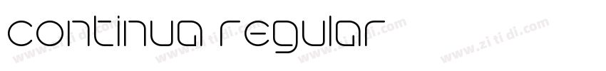 continua regular字体转换